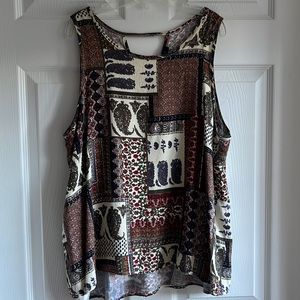 Hi-Lo Top From Stitch Fix. Size XLBack has open design, lightweight.